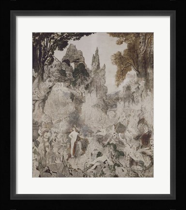 Framed Les Chimeres, 1884 Print