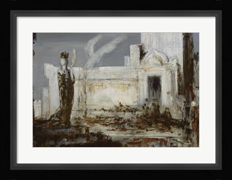 Framed Helen At The Scaean Gate Print