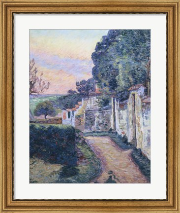 Framed Street In Epinay Print