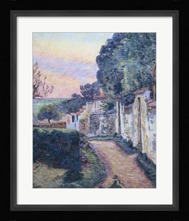 Framed Street In Epinay Print