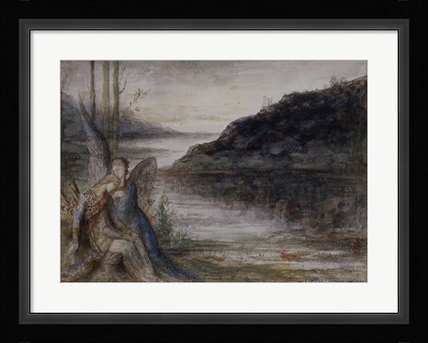 Framed Evening And The Sorrow Print