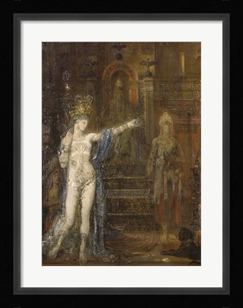 Framed Salome Dancing, Called ""Tatooed Salome"" (Detail), 1876 Print