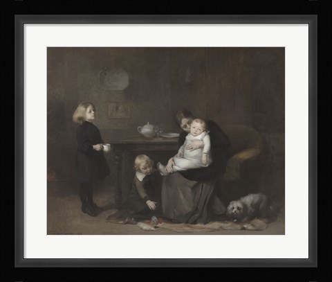 Framed Sick Child, 1885 Print