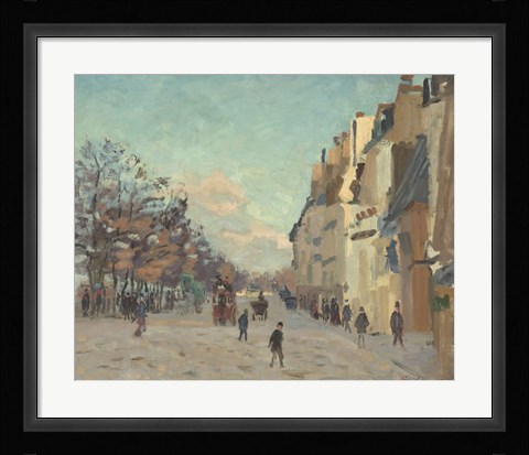 Framed Quai De La Gare, 1880 Print