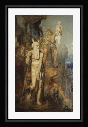 Framed Moses, In View Of The Promised Land, Removes His Sandals, 1854 Print