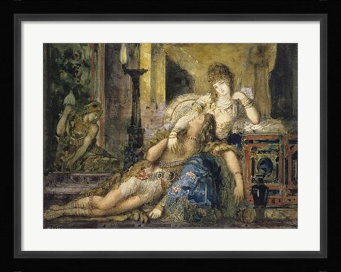 Framed Samson And Delilah Print