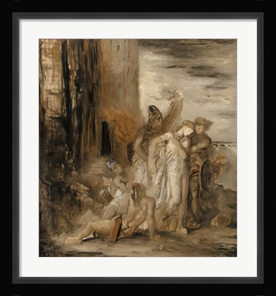 Framed Hesiod And The Muse I Print