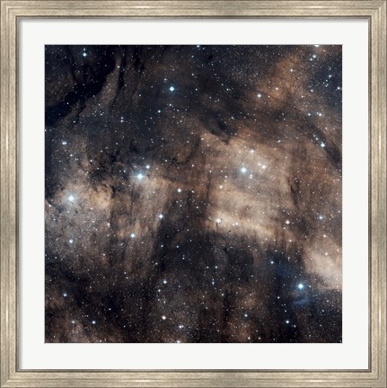 Framed IC 5068, a faint emission nebula located in the Constellation Cygnus Print