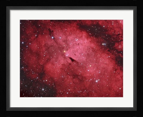 Framed Sadr region in the Constellation Cygnus Print