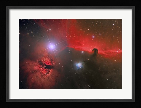 Framed Horsehead Nebula in the Constellation Orion Print