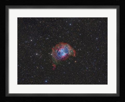 Framed Messier 27, the Dumbbell Nebula Print