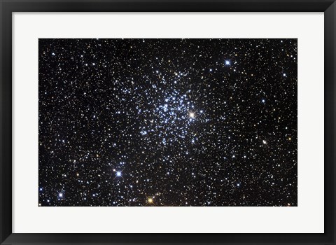 Framed Messier 52, also known as NGC 7654, is an open cluster in the Cassiopeia Constellation Print