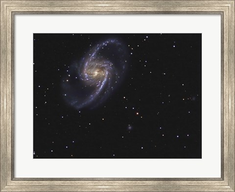 Framed NGC 1365 is a barred spiral galaxy in the Constellation Fornax Print