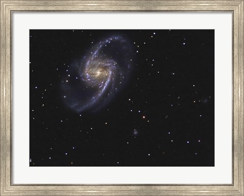 Framed NGC 1365 is a barred spiral galaxy in the Constellation Fornax Print