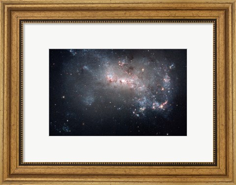 Framed Magellanic dwarf irregular galaxy NGC 4449 in the Constellation Canes Venatici Print