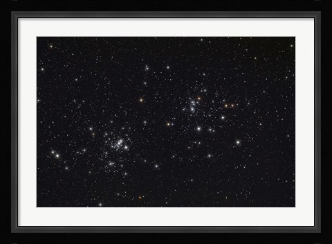 Framed Double Cluster in the Constellation Perseus Print