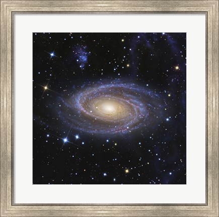 Framed Messier 81, or Bode&#39;s Galaxy, is a spiral galaxy located in the Constellation Ursa Major Print