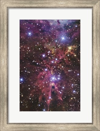 Framed stellar nursery located towards the Constellation of Monoceros Print