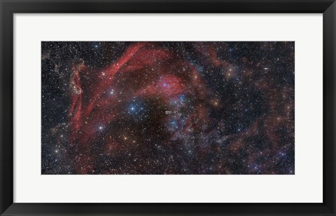 Framed Large complex of dust and gas in the Constellations Lacerta and Pegasus Print