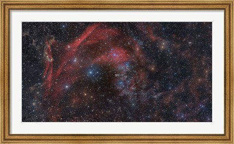Framed Large complex of dust and gas in the Constellations Lacerta and Pegasus Print