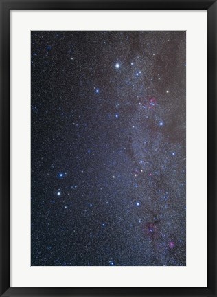 Framed Constellations of Gemini and Auriga Print