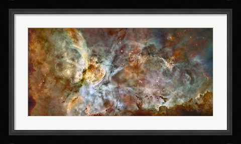 Framed Central region of the Carina Nebula Print