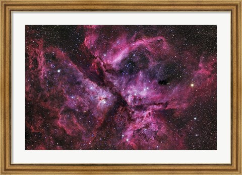 Framed NGC 3372, The Eta Carinae Nebula II Print