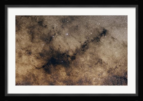 Framed dark Nebula against the Milky Way Print