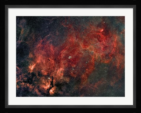 Framed Widefield view of the Crescent Nebula Print