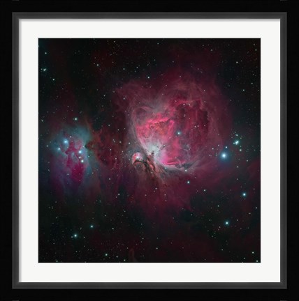 Framed Messier 42, the Orion Nebula I Print