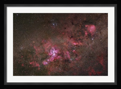 Framed NGC 3372, The Eta Carinae Nebula I Print