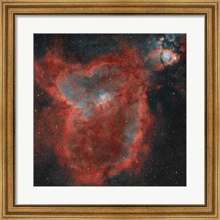 Framed Heart Nebula Print