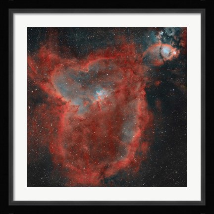 Framed Heart Nebula Print