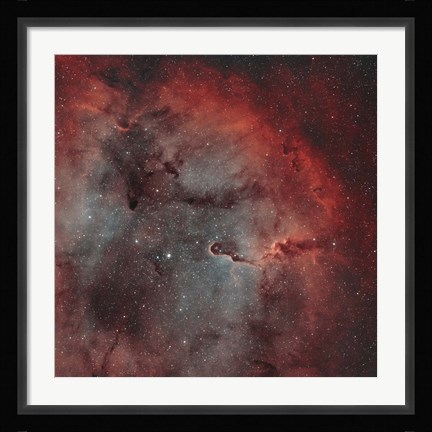 Framed IC 1396, The Elephant Trunk Nebula Print