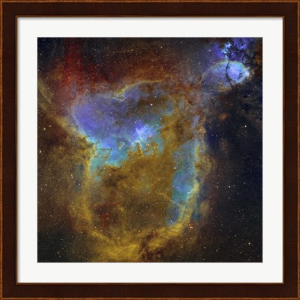 Framed IC 1805, the Heart Nebula I Print