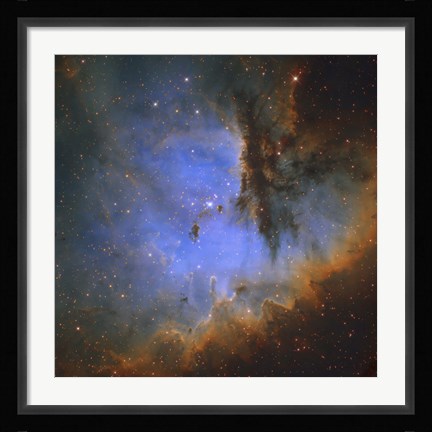 Framed Pacman Nebula Print