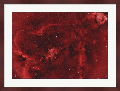 Framed IC 1805, the Heart Nebula II Print