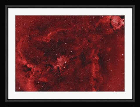 Framed IC 1805, the Heart Nebula II Print