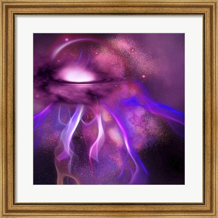 Framed Blushing Nebula Print