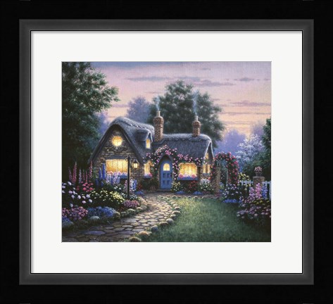 Framed Doucette Cottage Print