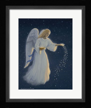Framed Angel Of Abundance Print
