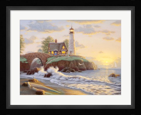 Framed Lighthouse Point Print