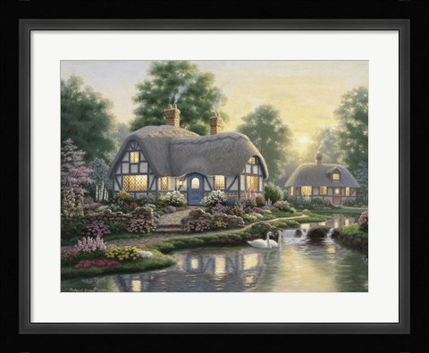Framed Great Cottage Walkway Print