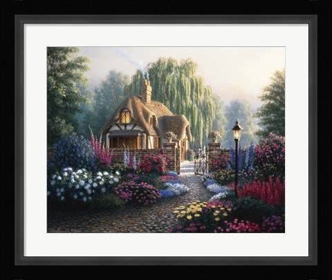 Framed Cranfield Gardens Print