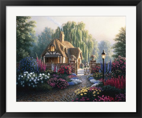 Framed Cranfield Gardens Print