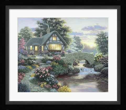 Framed Serenity Cottage Print