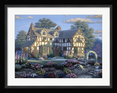 Framed English Tudor Print