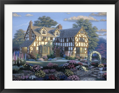 Framed English Tudor Print