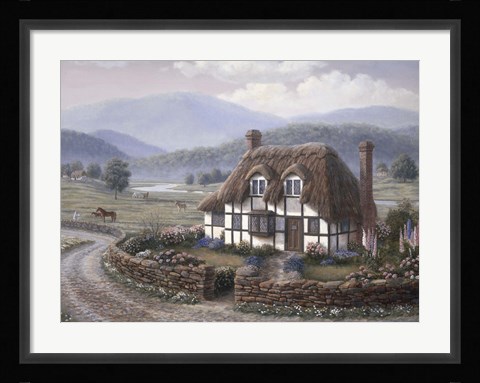 Framed Country Cottage Print