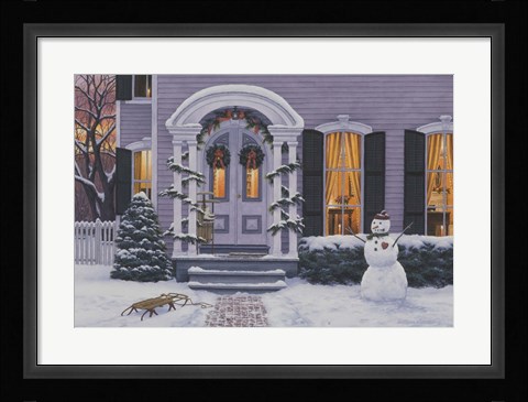 Framed Grandchildren Visit Print